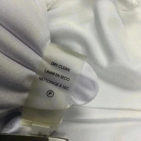 Calvin Klein Womens White Lined Sassy Slit Front Hem Ruched Mini Dress Size 2P - Picture 8 of 10